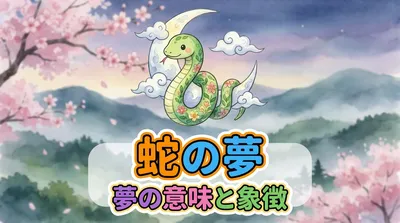 蛇の夢の意味とは｜色・状況別の解釈と見たあとの過ごし方