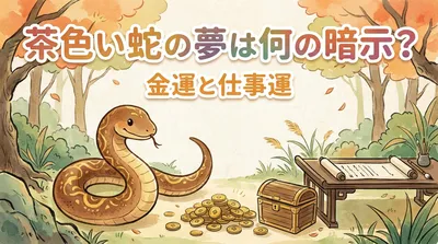 茶色い蛇の夢は何の暗示？金運と仕事運の意味を読み解く