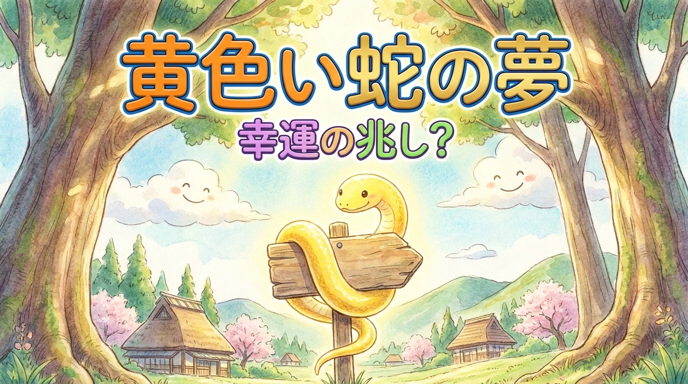 黄色い蛇の夢の意味は?金運や運気の変化を読み解くガイド