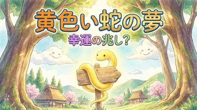 黄色い蛇の夢の意味は?金運や運気の変化を読み解くガイド