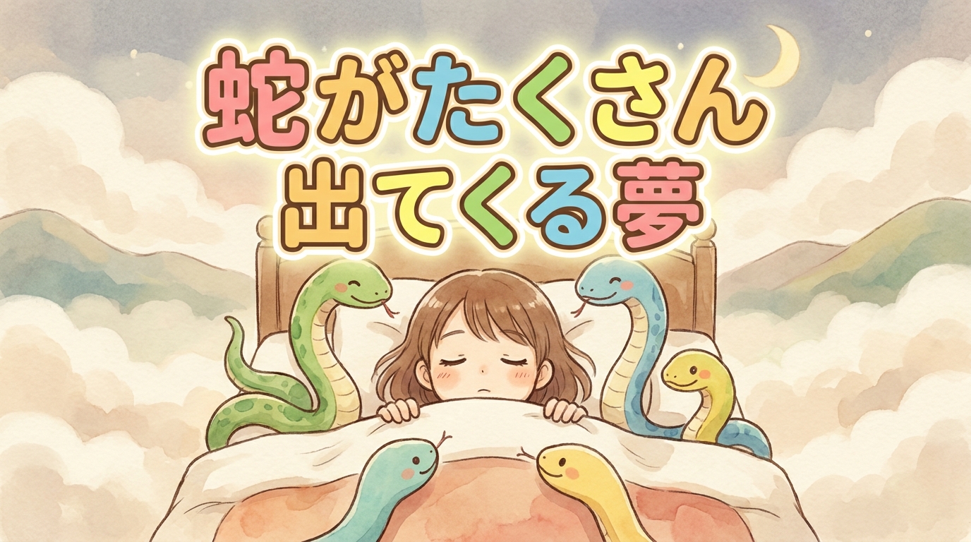 蛇がたくさん出てくる夢の意味|運気の変化と心理状態を読み解く
