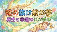 蛇の抜け殻の夢の意味は？再生と成長を示す吉夢とされる理由