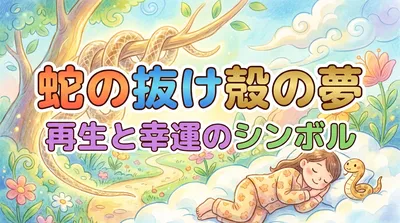 蛇の抜け殻の夢の意味は？再生と成長を示す吉夢とされる理由