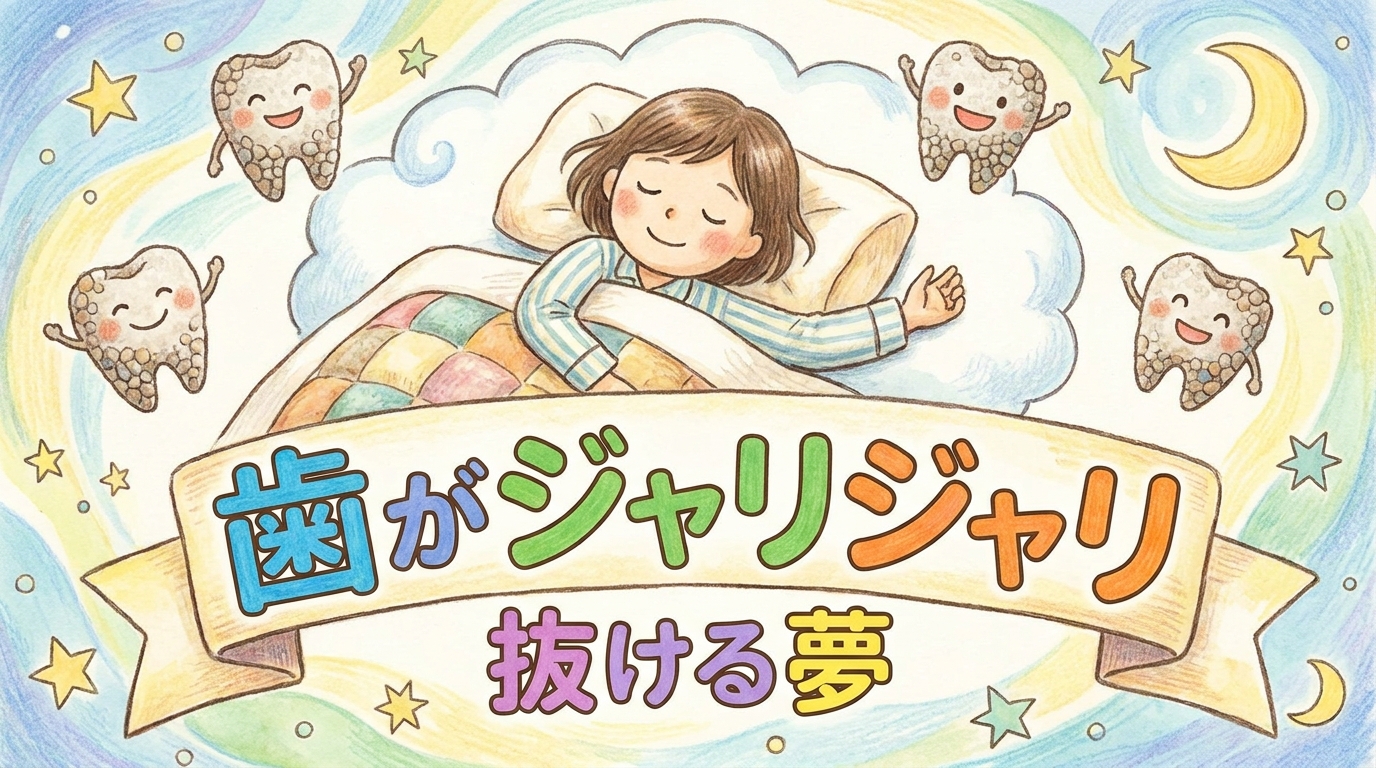 歯がジャリジャリ抜ける夢の意味は？砕けるような感覚の夢
