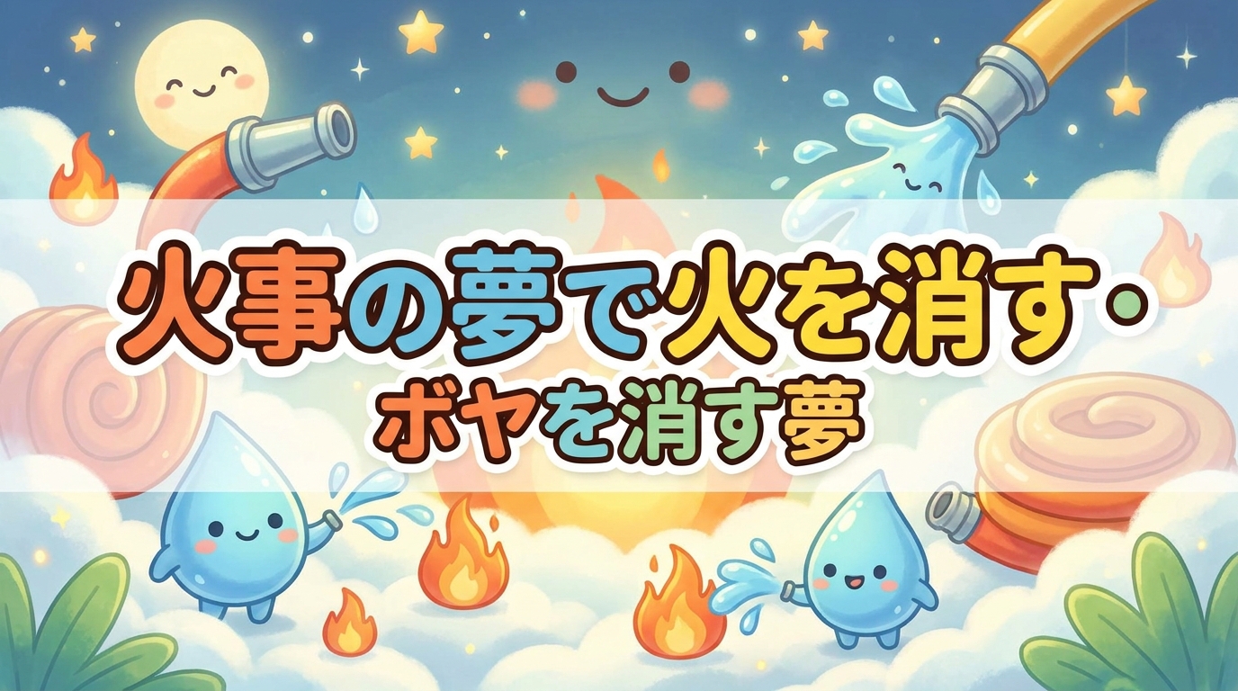 火事の夢で火を消す・ボヤを消す夢の意味とは？