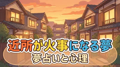 近所が火事になる夢の意味とは？延焼の不安をやさしく解説