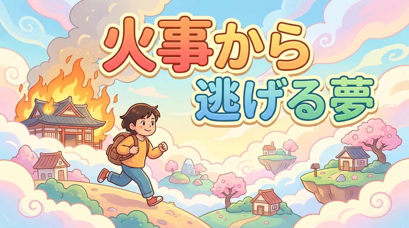 火事から逃げる夢の意味とは？逃げ切れた・逃げられない別に解説