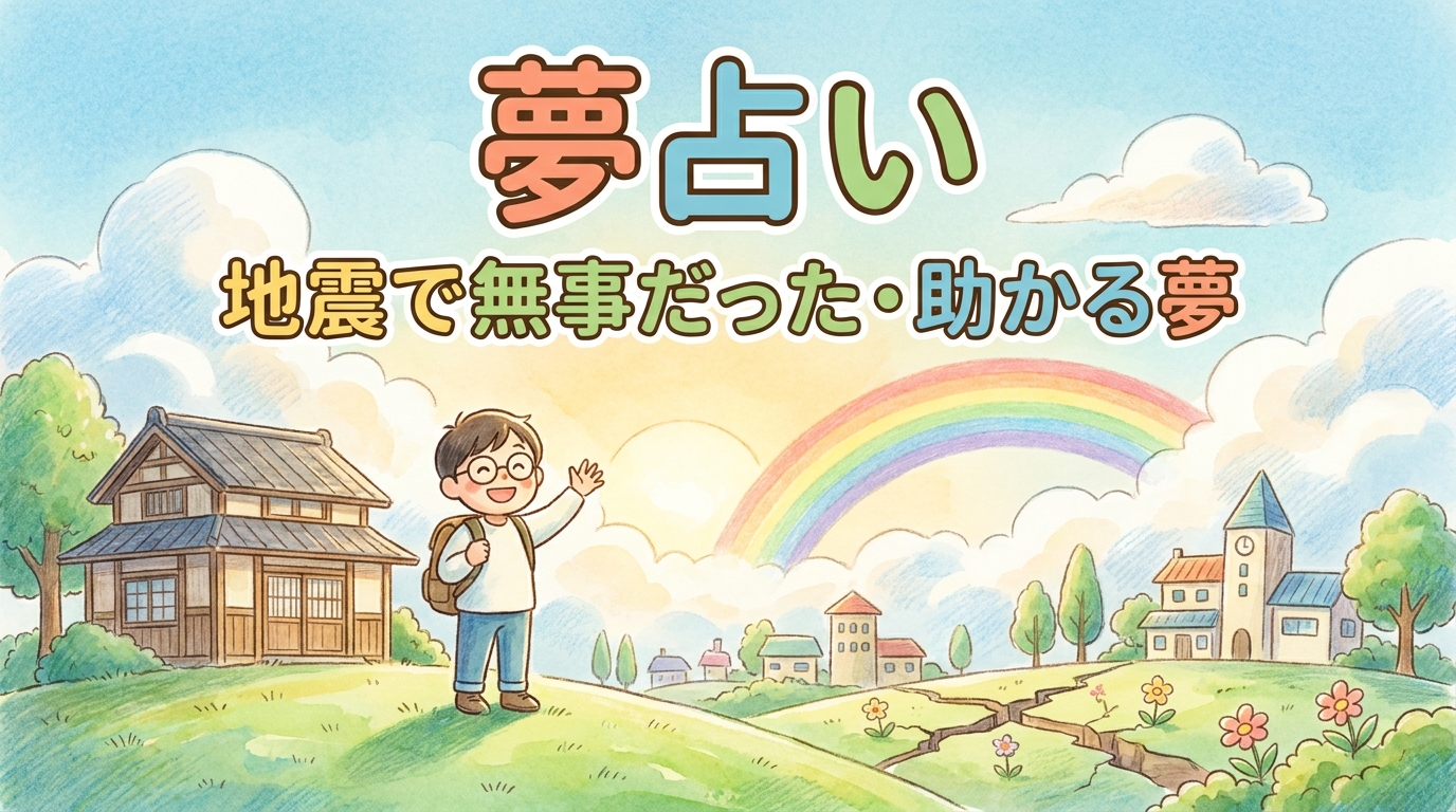 夢占い｜地震で無事だった・助かる夢の意味とは？