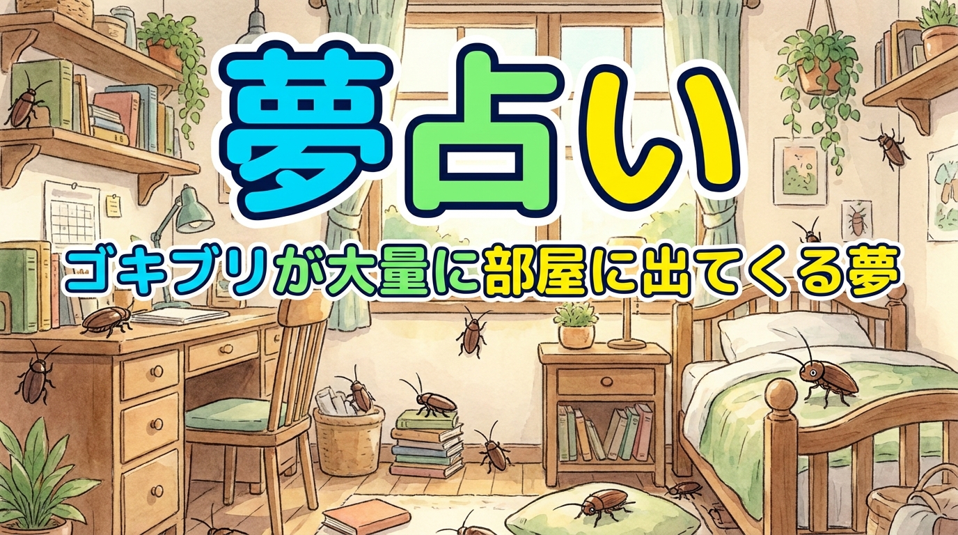 夢占い｜ゴキブリが大量に部屋に出てくる夢の意味は？不安・ストレス・人間関係のサイン