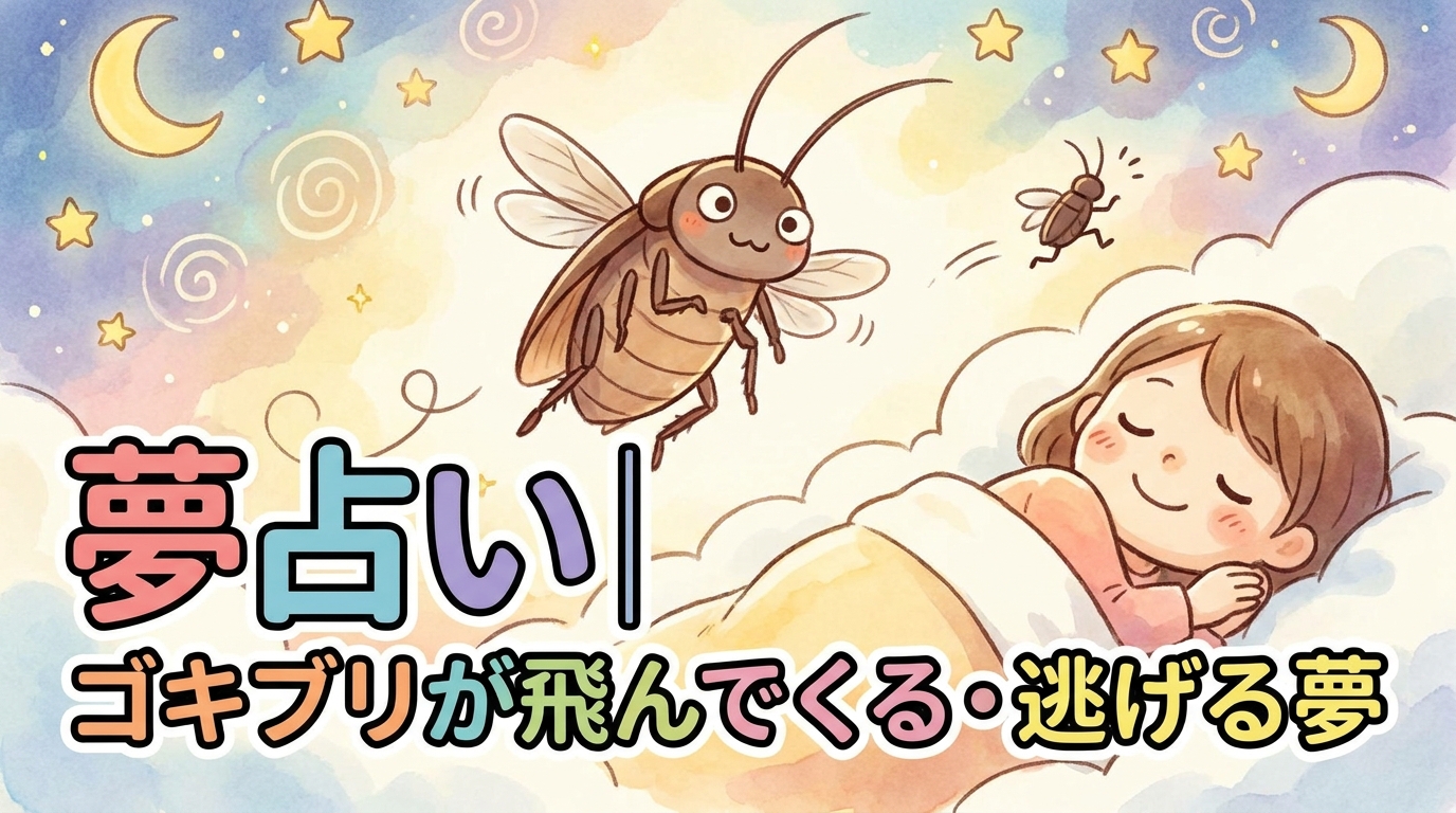 夢占い|ゴキブリが飛んでくる・逃げる夢の意味