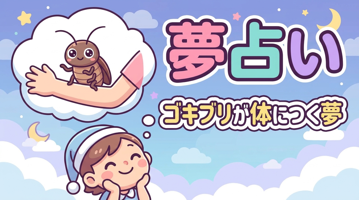 夢占い｜ゴキブリが体につく夢の意味