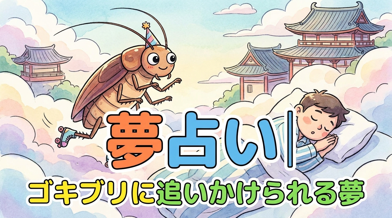 夢占い|ゴキブリに追いかけられる夢の意味