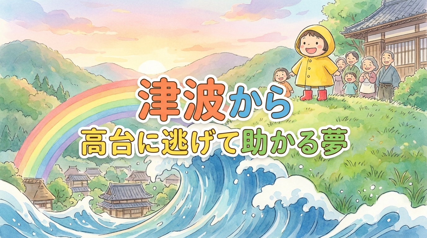 津波から高台に逃げて助かる夢の意味とは?