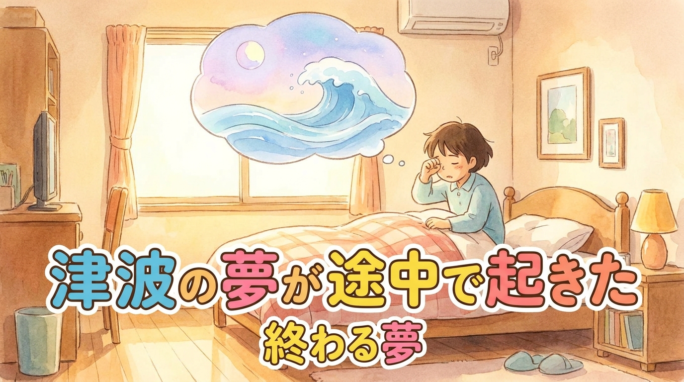 津波の夢が途中で起きた・終わる夢の意味とは？