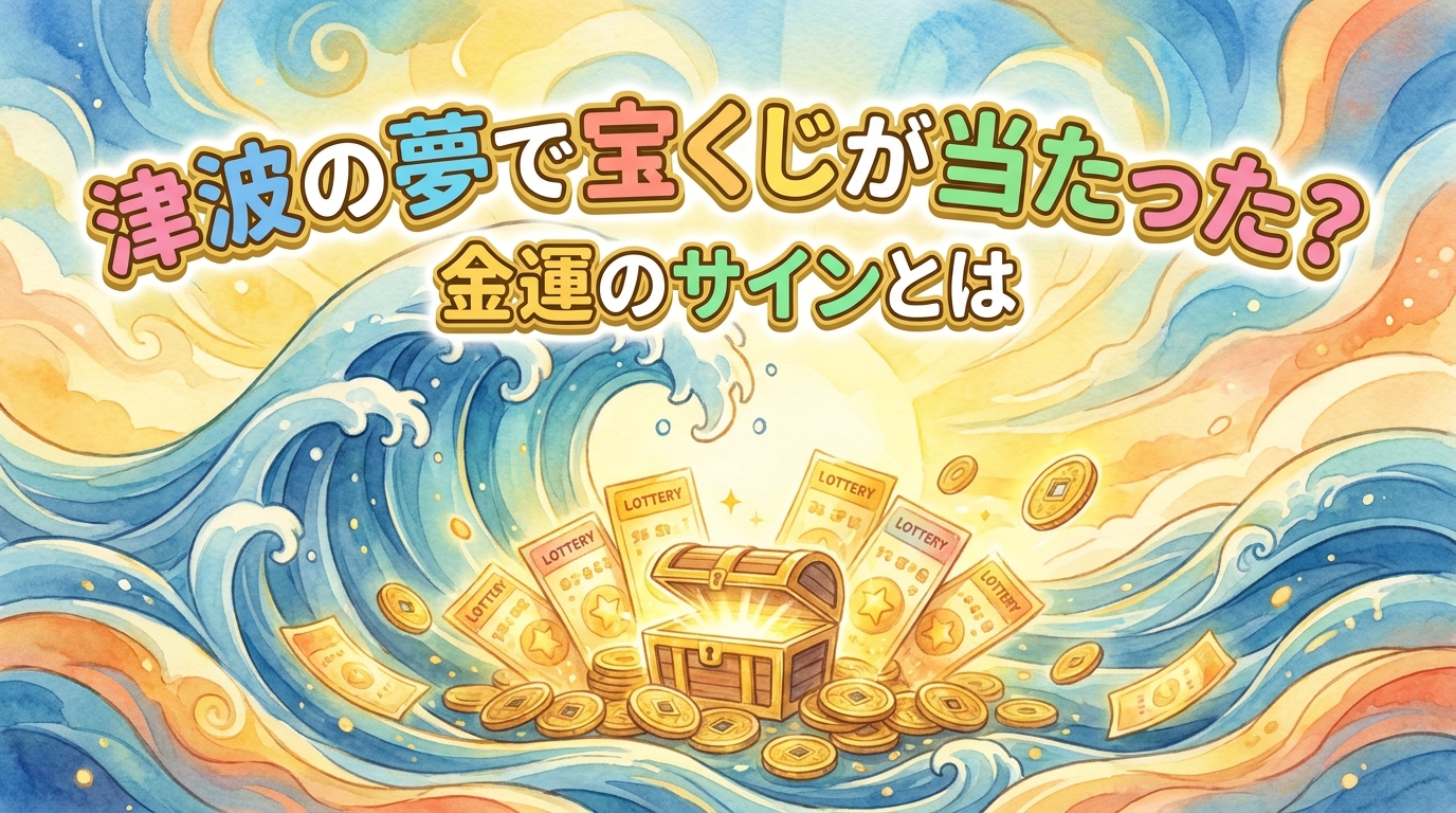 津波の夢で宝くじが当たった?金運のサインとは