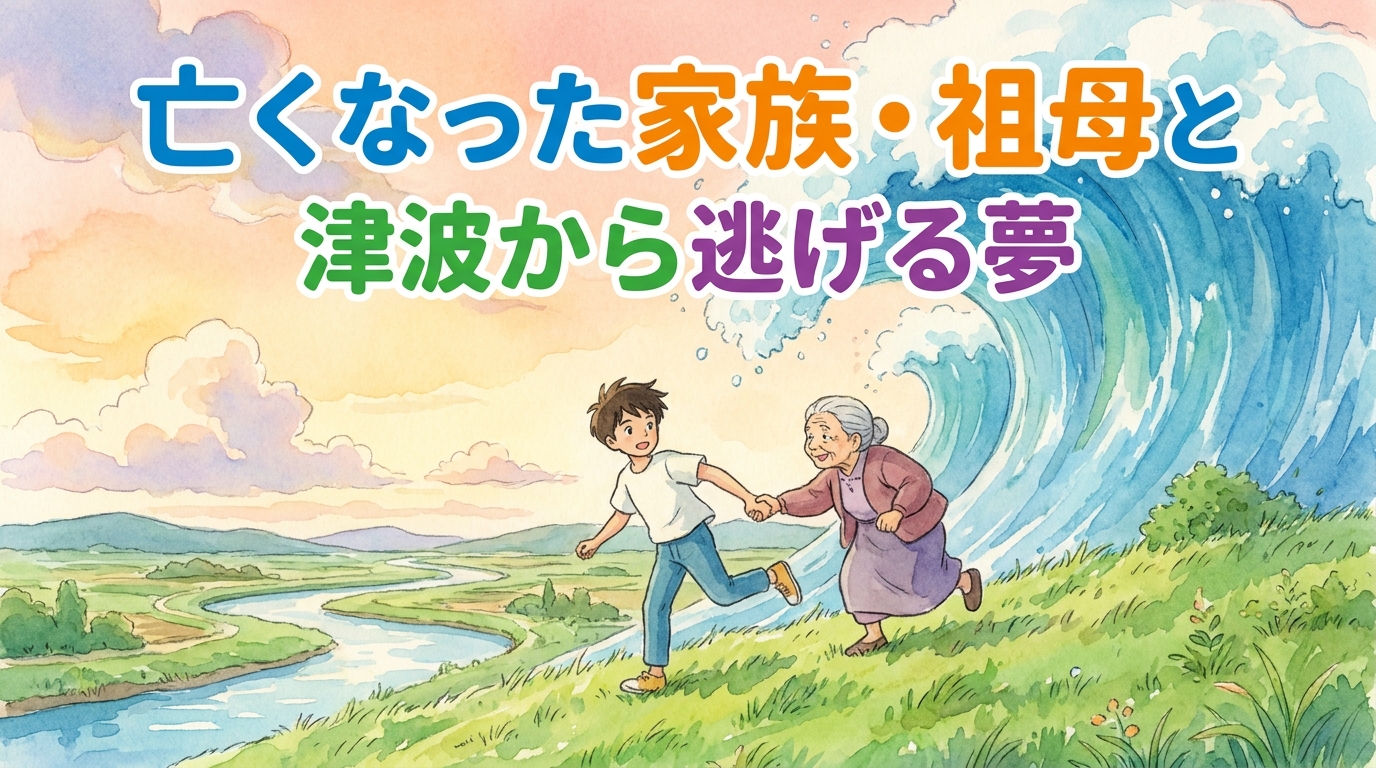 亡くなった家族・祖母と津波から逃げる夢の意味とは？